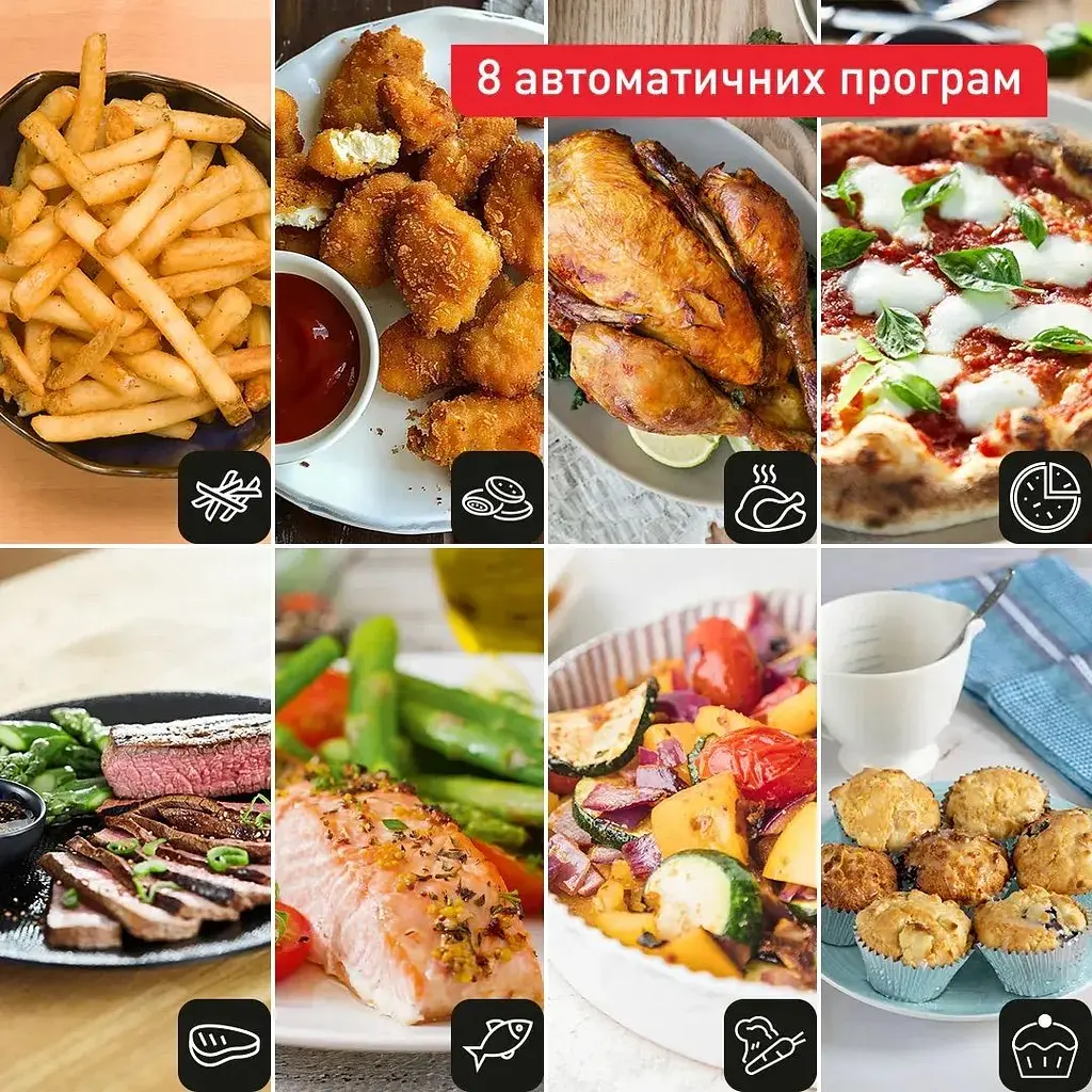 Мультипіч Tefal EasyFry&Grill XXL 1830 Вт чорно-синя (EY801410) - фото 11