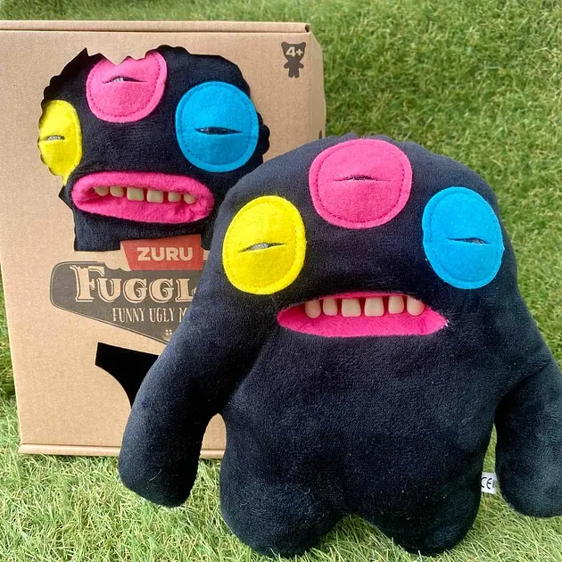М'яка іграшка монстрик із зубами Фуглер Sunti Fuggler Funny Ugly Monster Фаглер зубастик 22см Роздратований Прибулець