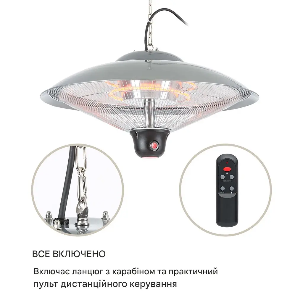 Инфракрасный потолочный обогреватель Blumfeldt Heizsporn до 40 м² (10029717) - фото 6