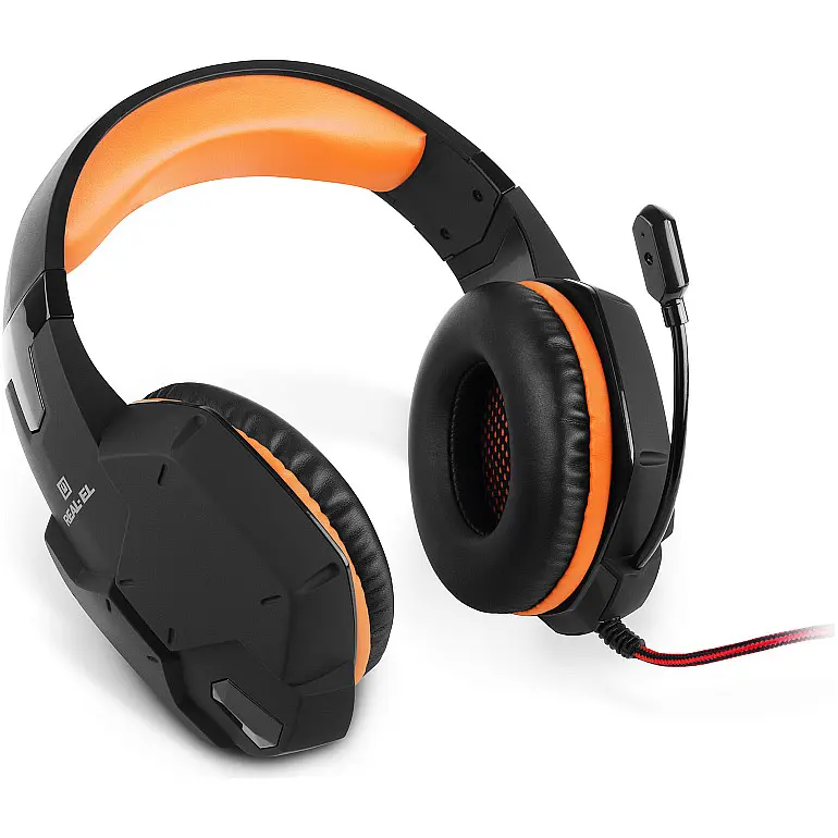 Ігрові навушники REAL-EL GDX-7700 Surround 7.1 Black/Orange (EL124100016) [112563] - фото 3