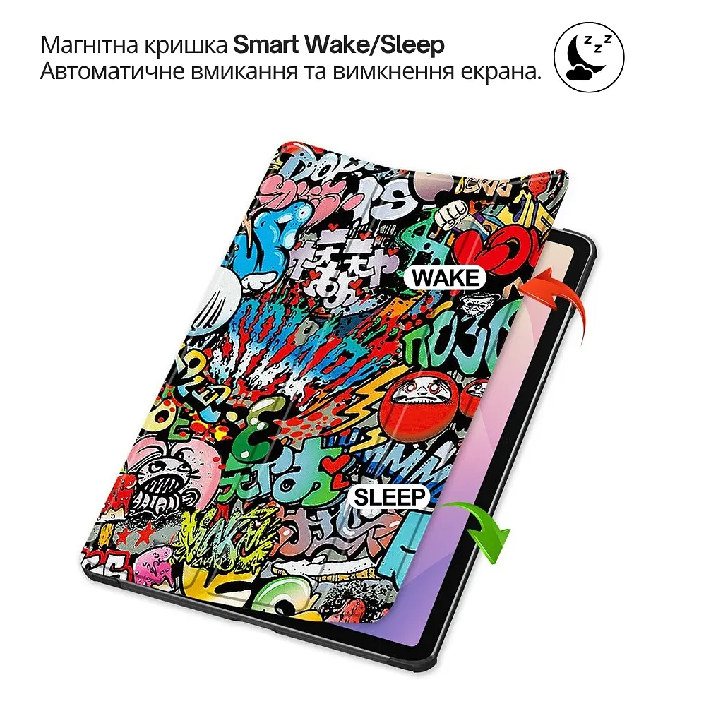 Чохол до планшета BeCover Smart Case Samsung Galaxy Tab S11 SM-X730/X736 11.0 Graffiti 714655 - фото 5