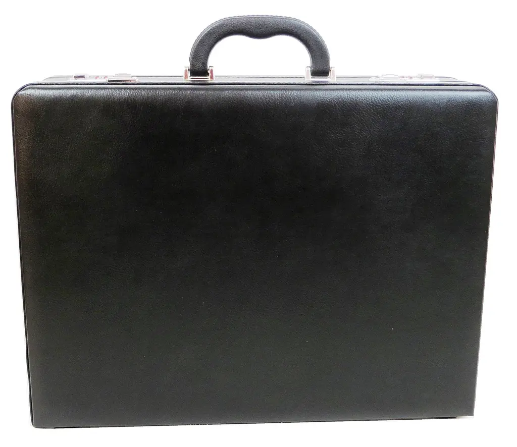 Кейс дипломат великий з екошкіри Portfolio S1645426 Чорний - фото 2