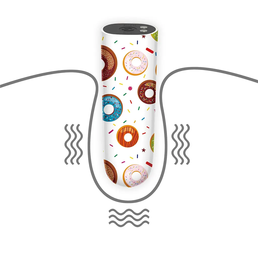 Вібратор для клітора Lovetoy Donut Massager 8.5 см (білий) - фото 3