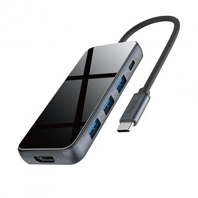 USB Хаб Hoco Type-C Easy Show HB15 3 USB - фото 4