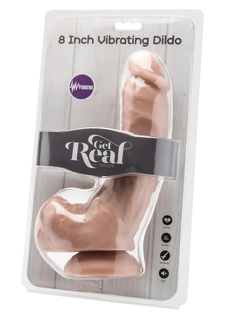 Реалістичний вібратор Get Real Toy Joy 23 см тілесний - фото 2