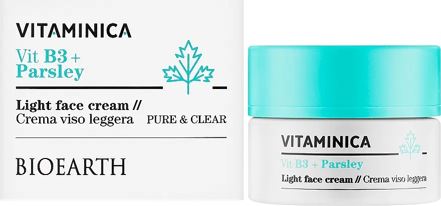 Крем для лица Bioearth Vitaminica Vit B3 + Parsley 50 мл - фото 2