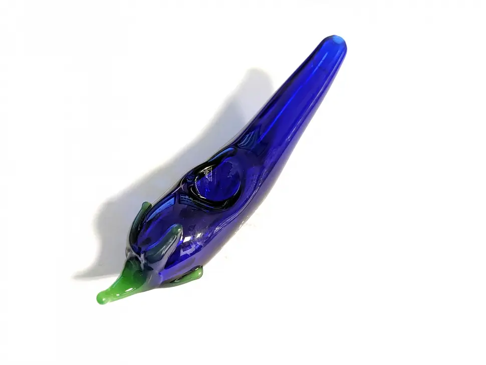 Скляна люлька N77 Blue pepper 110 мм (GP0135) - фото 2