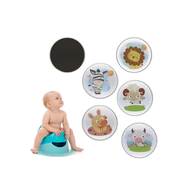 Наклейки для привчання дитини до горщика "Тварини" MGZ-0721, 5 штук - фото 2