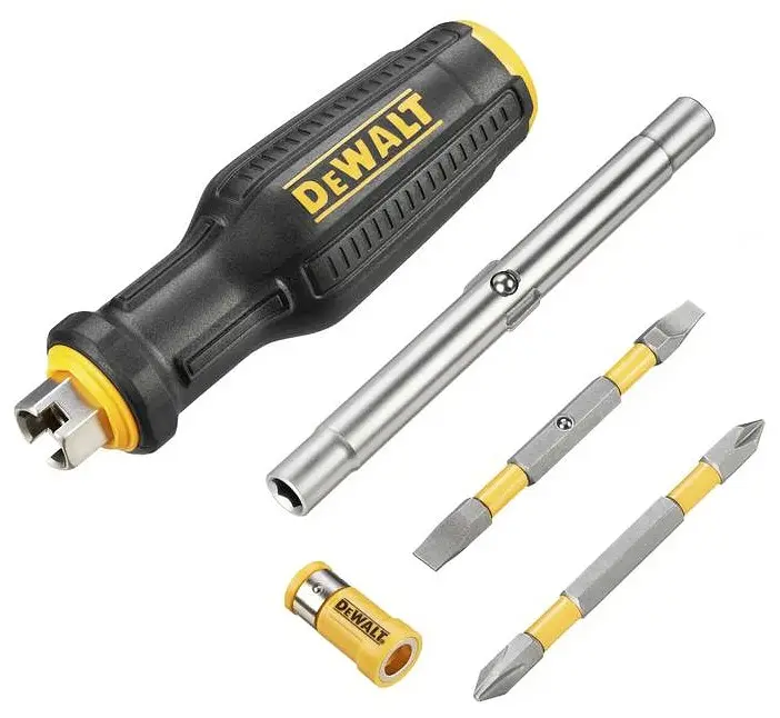 Отвертки FULL FIT 6 Way, с битами 2 шт, рукоятка двухкомпонентная, 75мм DeWALT hoz0014172 - фото 4