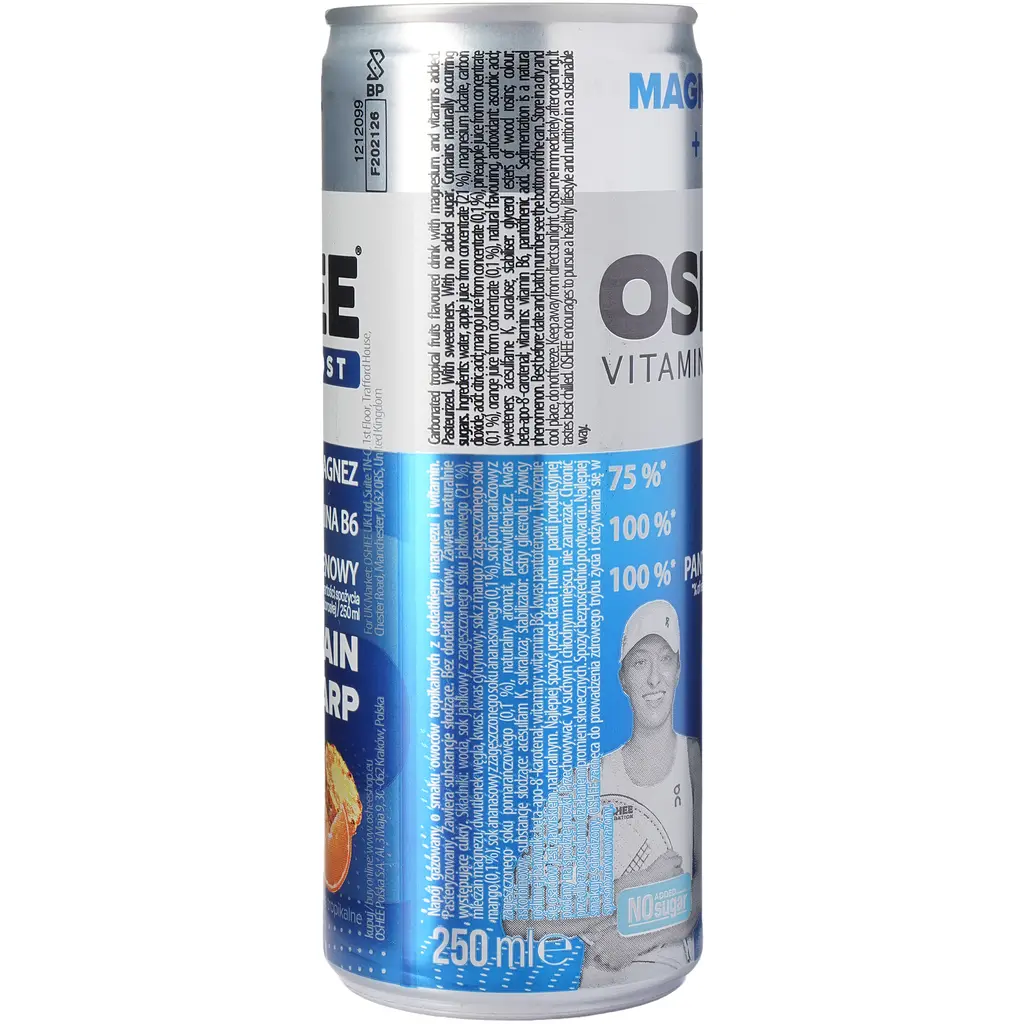 Напій Oshee Vitamin Energy Magnez Tropical Fruits 0.25 л - фото 2