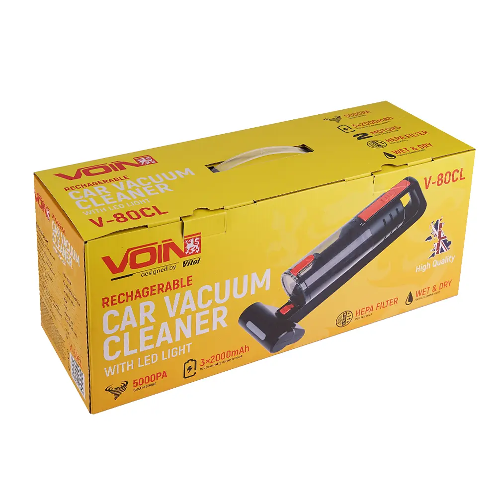 Пилосос Voin вологе та сухе прибирання з підсвіткою 100 Вт (V-80CL) - фото 11