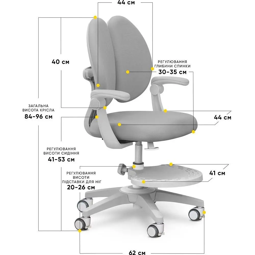 Детское кресло Mealux Sprint Duo Grey (Y-412 G) - фото 2