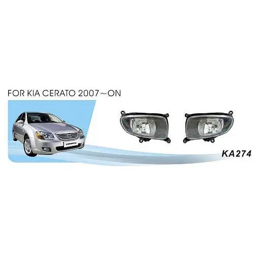 Протитуманні фари для KIA Cerato 2007-2009 з проводкою Комплект (KA-274) - фото 2