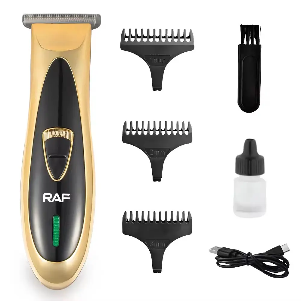 Машинка для стрижки волосся RAF R.4006 акумуляторна 3W Black-Gold - фото 2