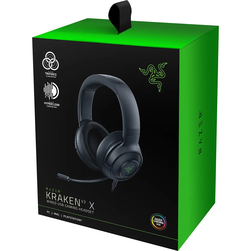 Ігрові навушники Razer Kraken V3 X Black (RZ04-03750300-R3M1) [79686] - фото 10