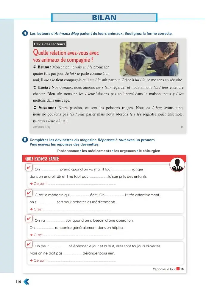 En Contexte A2: Exercices de Grammaire - фото 9