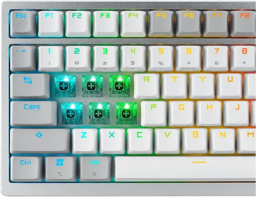 Клавіатура бездротова Asus ROG Azoth RGB WL BT White (90MP031A-BKUA11) - фото 5