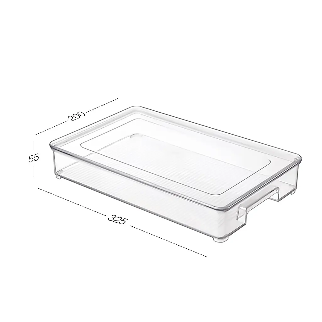 Контейнер МВМ My Home для хранения в холодильнике 325х200х55 мм прозрачный (KP-72 S T) - фото 2