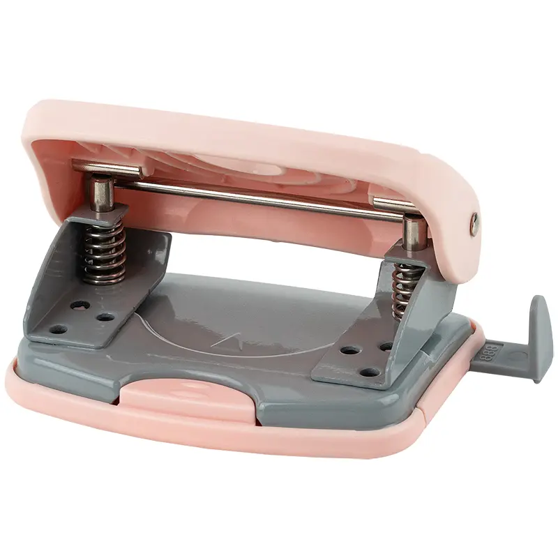 Діркопробивач Axent Welle-2 Pastelini з пластиковим верхом 20 аркушів рожевий (3820-10-A) - фото 4