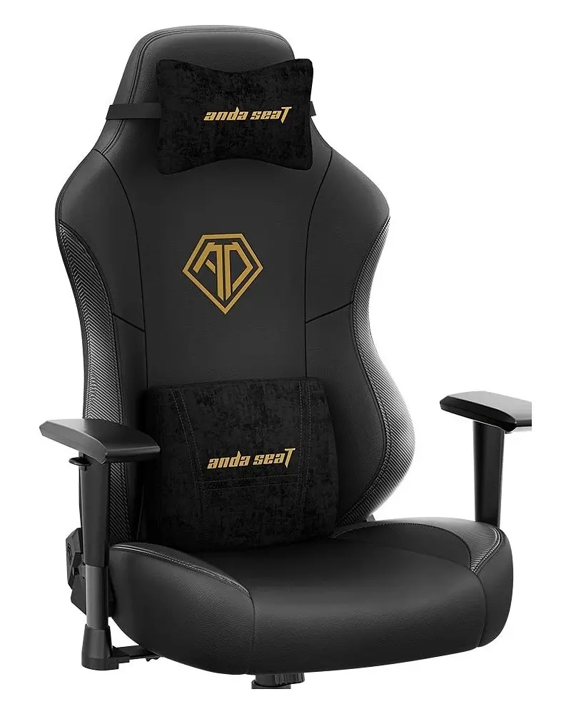 Крісло для геймерів Anda Seat Phantom 3 Size L Black/Gold (AD18Y-06-B-PV/C) - фото 5