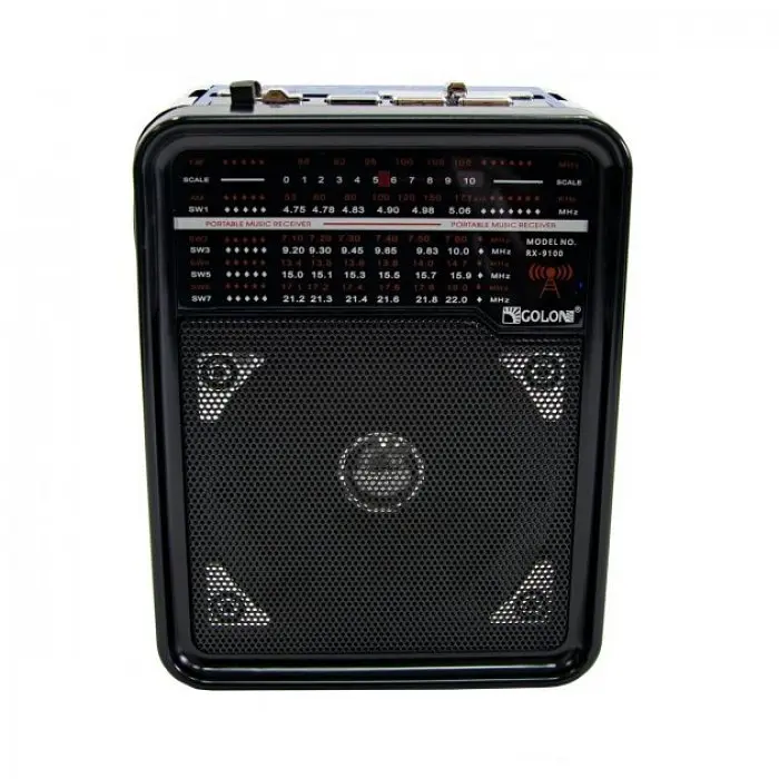 Радіоприймач з USB-виходом GOLON RX-9100 Чорний із синій - фото 3