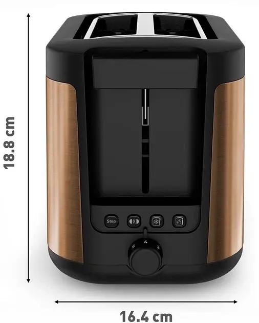 Тостер Tefal Coppertinto 850 Вт бронзовий (TT430G10) - фото 12