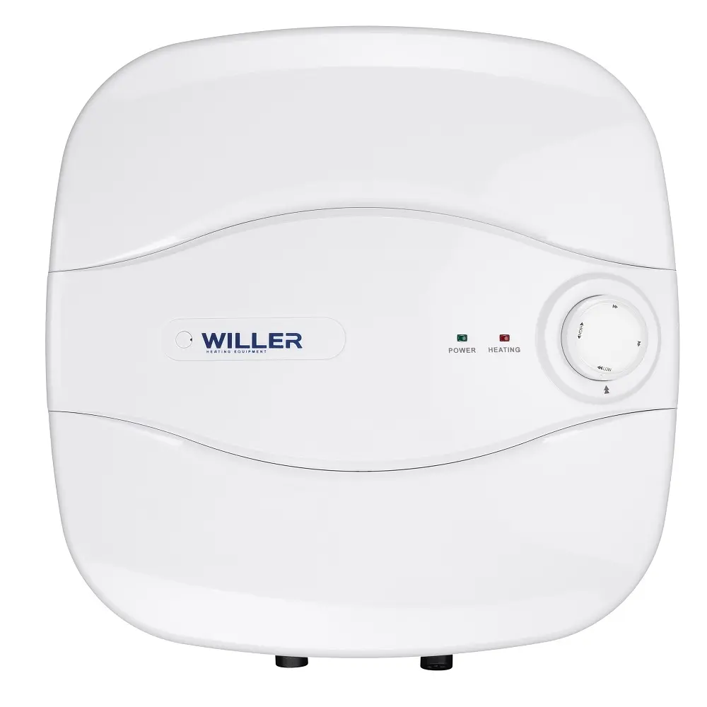 Водонагрівач WILLER Optima Mini, 1500 Вт, "мокрий" ТЕН, 15 л, квадратний, вертикальний, над мийкою, білий (PA15R)
