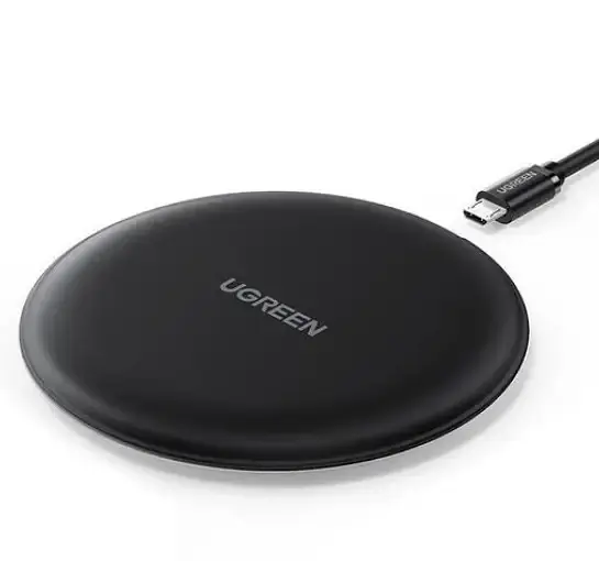 Зарядний пристрій Ugreen CD186 Wireless Charging Pad 15 W чорний - фото 2