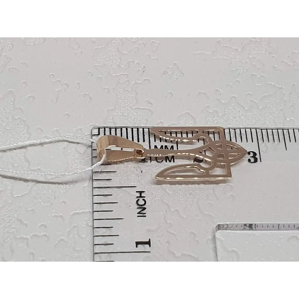 Золота підвіска Favoritum Тризуб. 310167_Б - фото 5