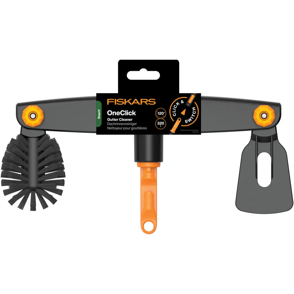 Очисник жолобів Fiskars OneClick насадка (1080698)