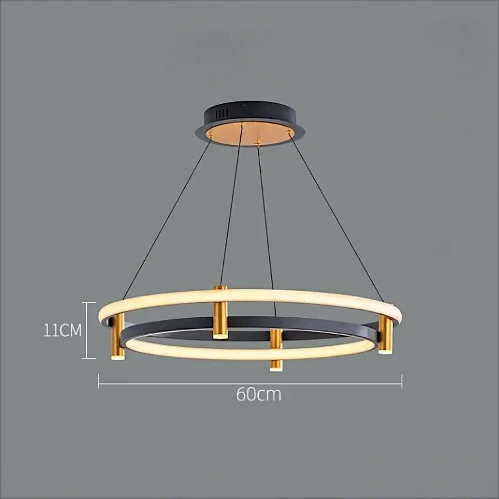 Підвісна LED-люстра Art 3016/600 BK+GD - фото 3