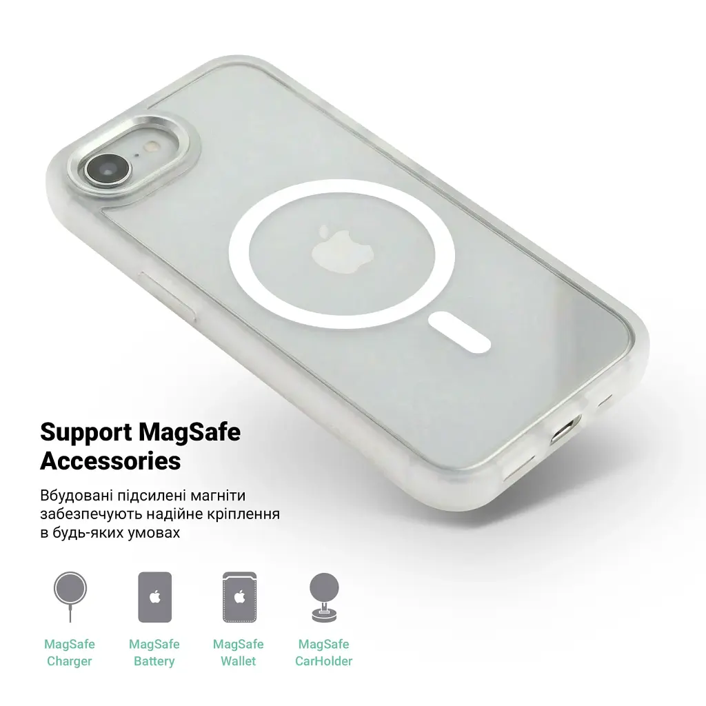 Чохол ArmorStandart Unit MagSafe для Apple iPhone 17e / 16e Matte Clear - фото 4