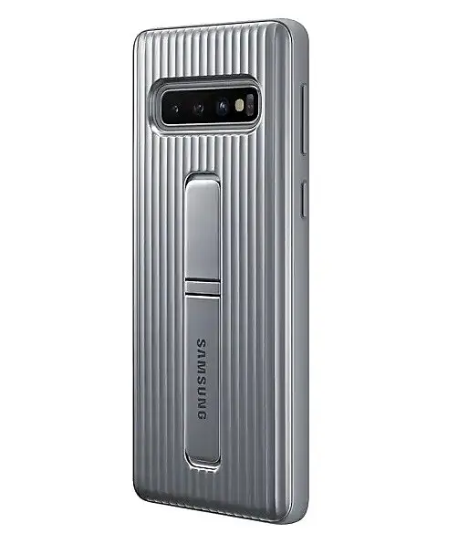 Чохол протиударний із підставкою Official Protective Rugged Standing Cover G973 EF-RG973CSEGRU для Samsung Galaxy S10 Silver - фото 7