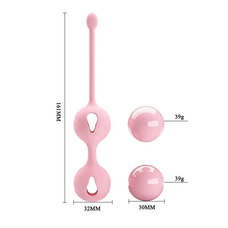 Вагінальні кульки Pretty Love Kegel Tighten Up, 16 см, рожевий - фото 6