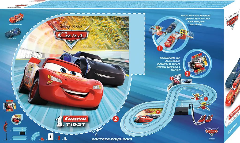 Гоночна траса дитяча First Disney Pixar Cars – 2,4 м героями мультфільму "Тачки" - фото 4