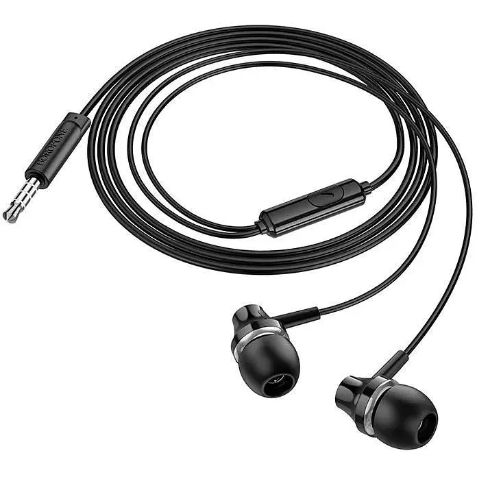 Навушники Borofone Singer універсальні earphones with microphone BM74 1.2 m Hi-Fi HD Mic білі - фото 6