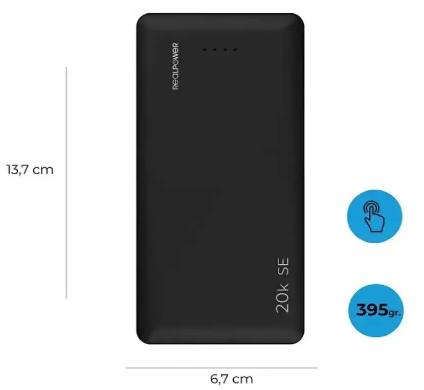 Внешний аккумулятор Real Power Bank SE 20000mAh PB-20k USB Type-C - фото 3