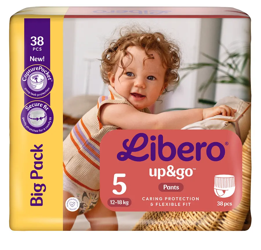 Подгузник трусики Libero Up&Go 5 (12-18 кг), 38 шт. (75058) - фото 2
