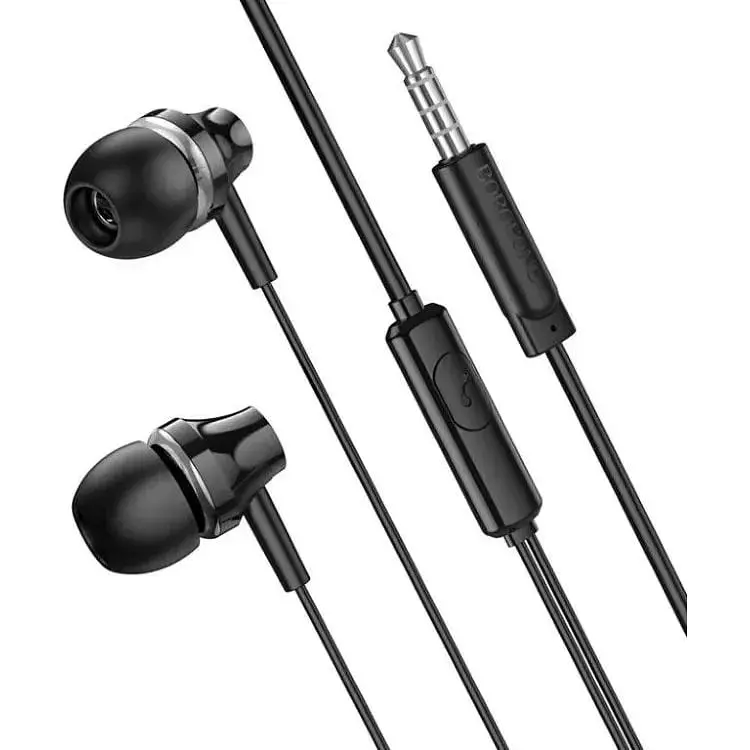 Навушники Borofone BM74 Singer universal earphones with microphone чорні