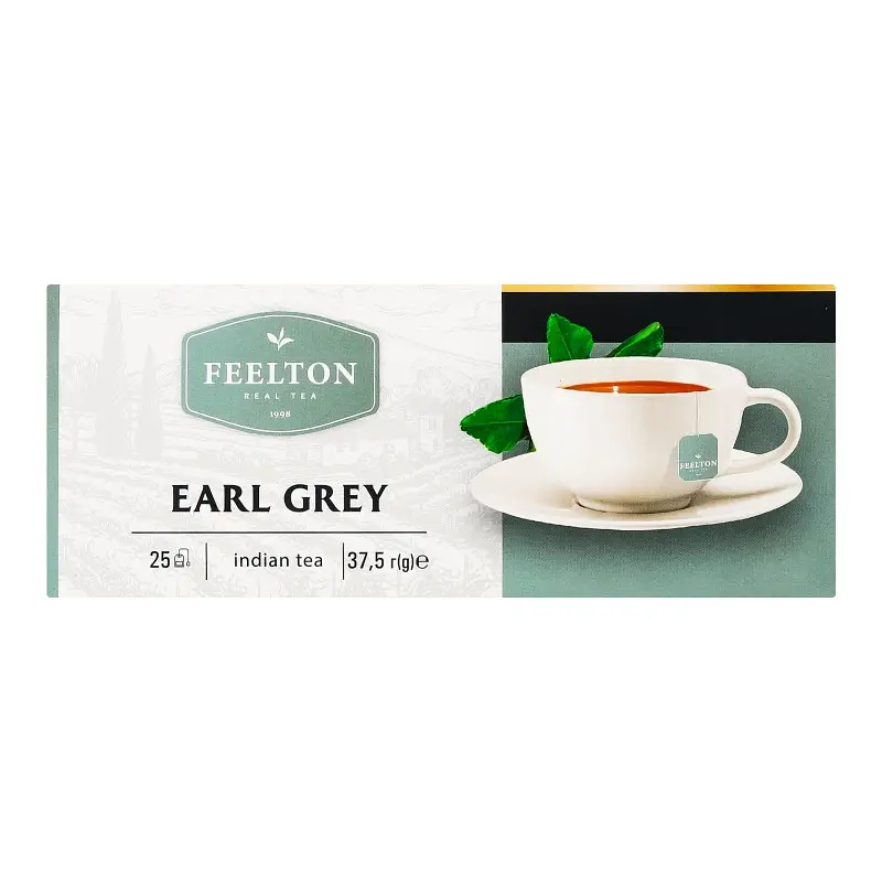 Чай чорний Feelton Earl Grey з ароматом бергамоту (25 шт. x 1.5 г) - фото 2