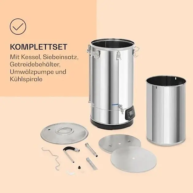 Пивоваренная бытовая Klarstein Mundschenk 3XL 65л (10035022) - фото 6