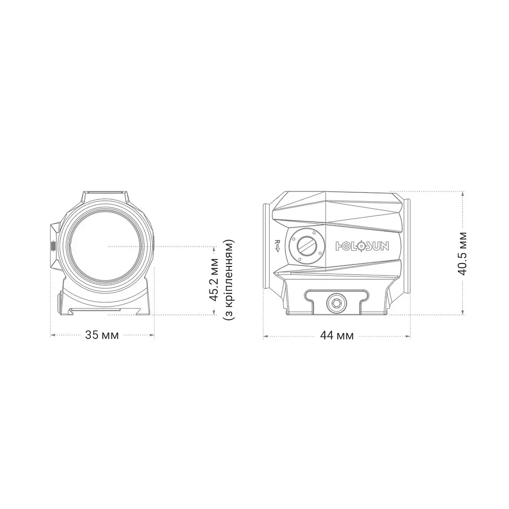 Коллиматорный прицел HOLOSUN SCRS GR MRS - фото 10
