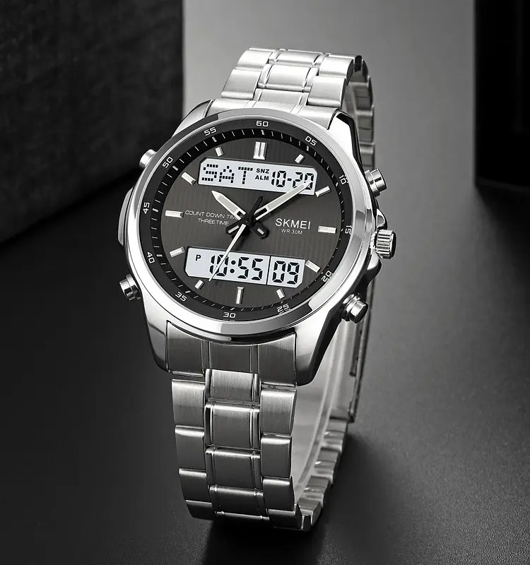 Наручний годинник чоловічий Skmei 2049 Silver White, 2049SIWT (18420) - фото 4