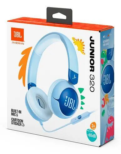 Навушники з мікрофоном JBL Junior 320 JBLJR320BLU Blue - фото 8