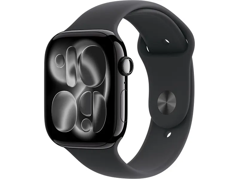 Смарт-годинник Apple Watch Series 11 GPS 46mm Jet Black Alu. Case w. Black S. Band - S/M (MEUW4)