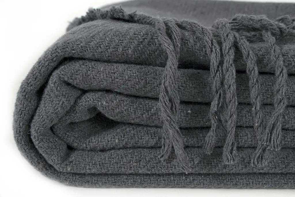 Плед Lotus Home - Bergen антрацит 200x220 - фото 4