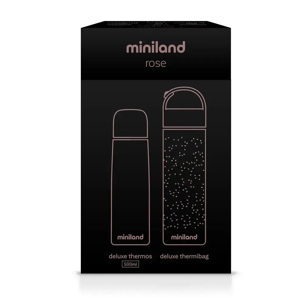 Термос Miniland Deluxe Thermos Rose з термосумкою, рожевий, 500 мл (89257) - фото 4