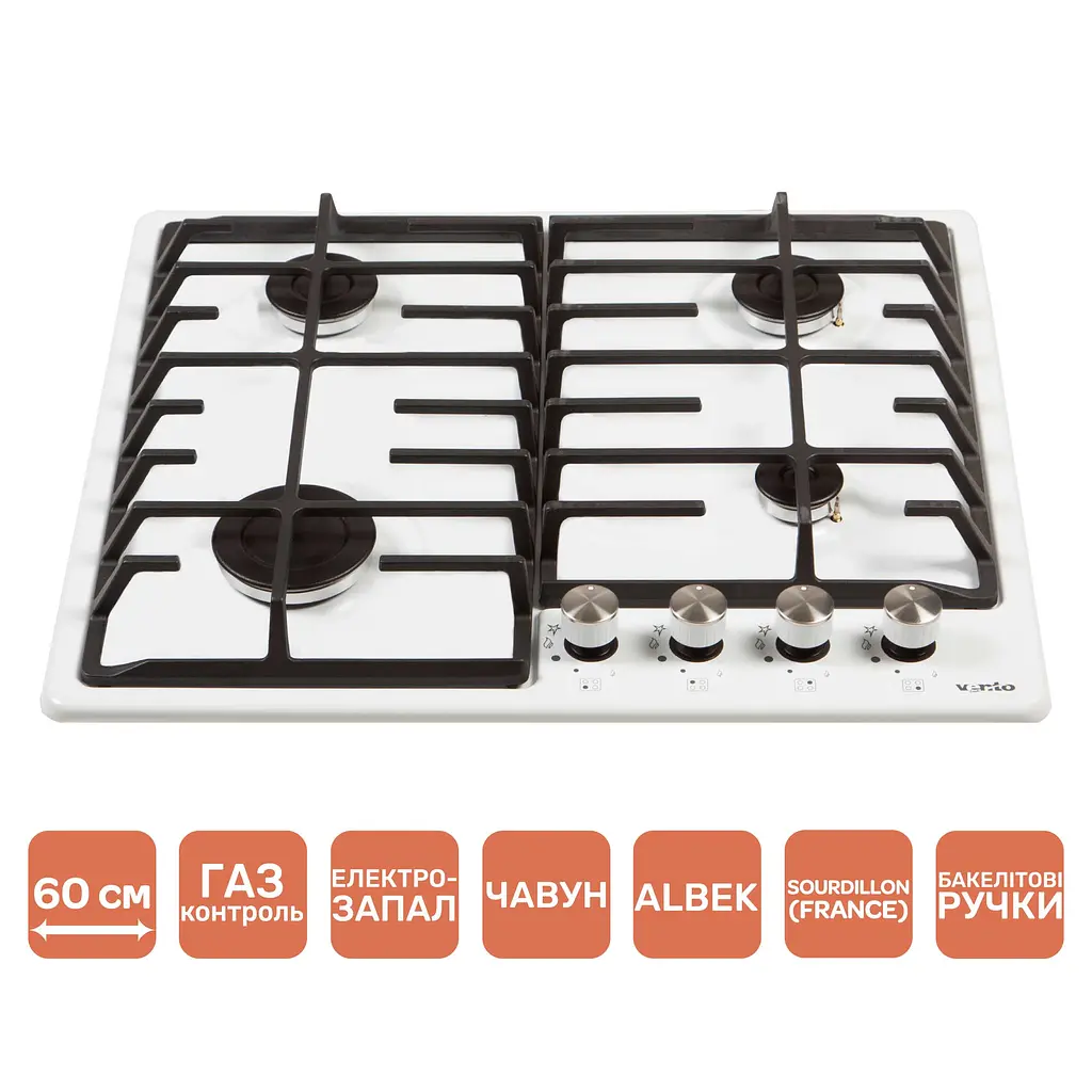 Варочная поверхность Ventolux HG640-DA3 CS (WH) - фото 2