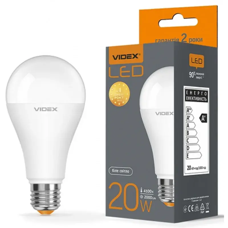Лампочка Videx LED A65e 20W E27 4100K (VL-A65e-20274) - фото 3