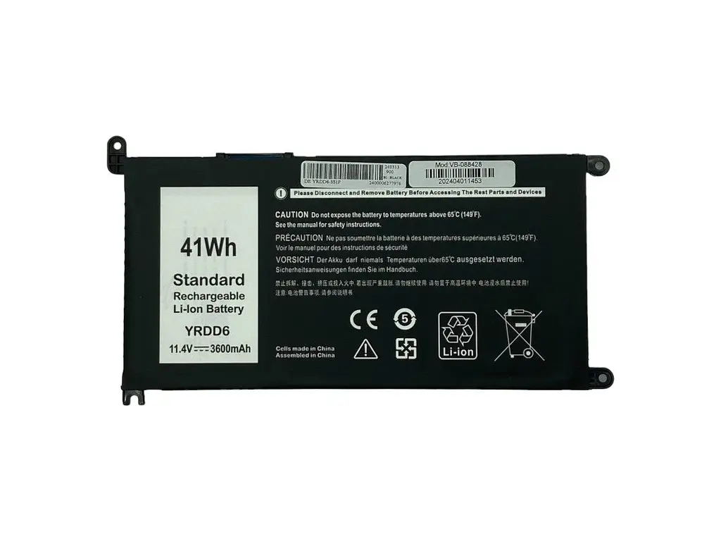 Акумулятор для ноутбука Dell YRDD6 Inspiron 14Z-5482 11.4V Black 3600 mAh - фото 2